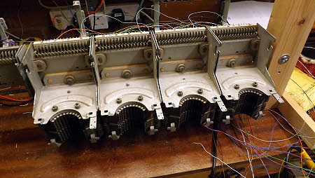 The banks mounted temporarily and cleaned
