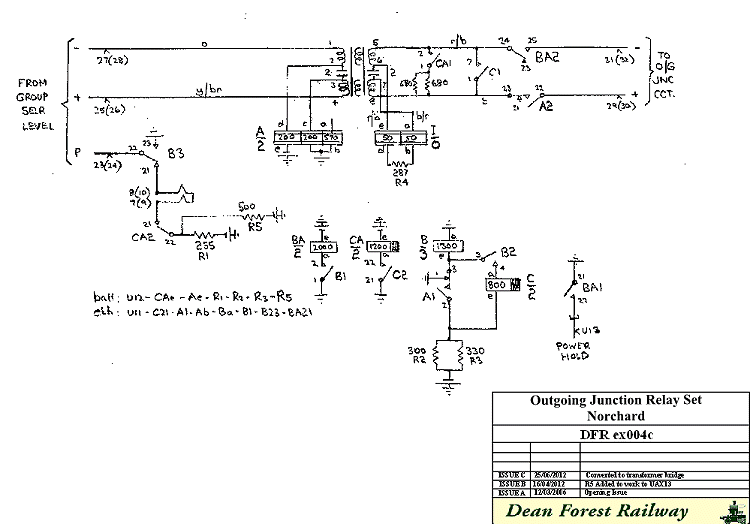 Norchard Outgoing Junction Relay Set