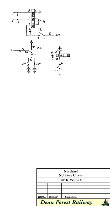 Norchard  NU Tone Circuit for Group Selector Levels