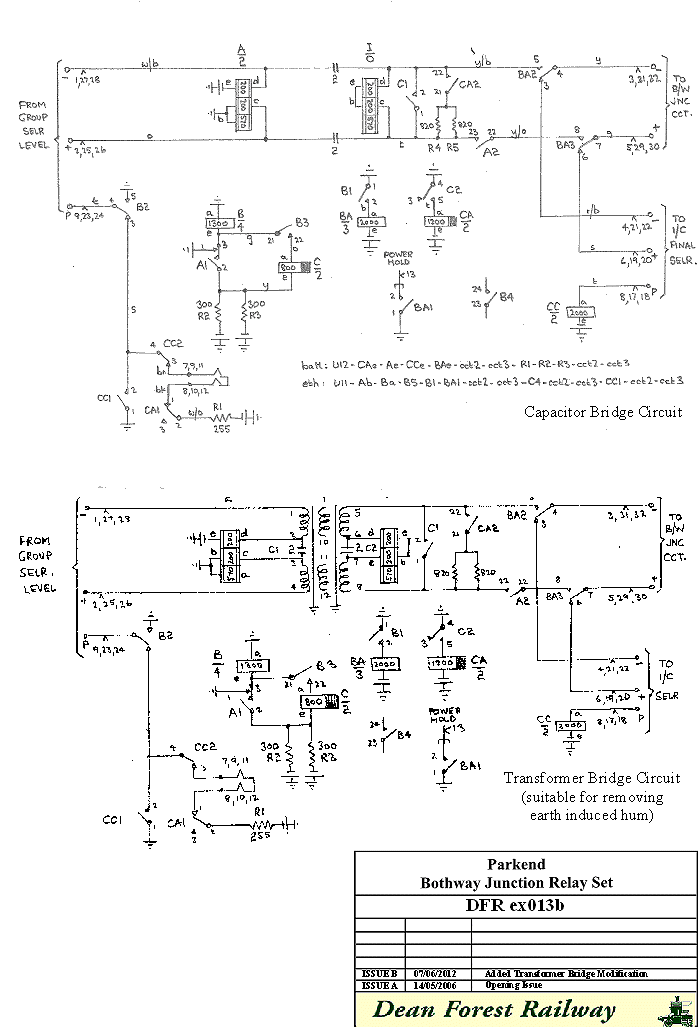 Parkend Bothway Junction Relay Set