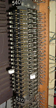 MDF exchange side heat coils and protectors numbering