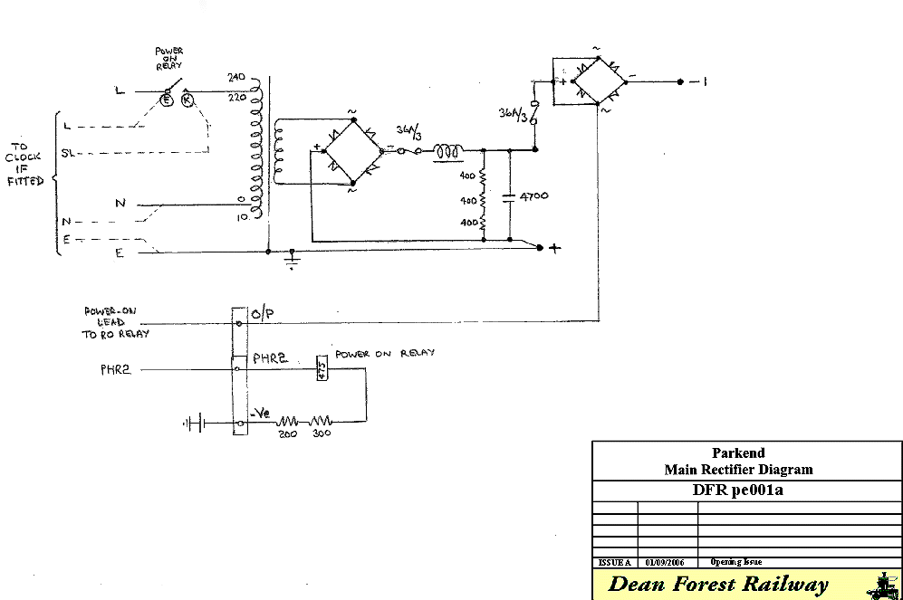 Parkend Main Power Unit Circuit Diagram