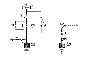 Vertical magnet stepping circuit used in PABX equipment